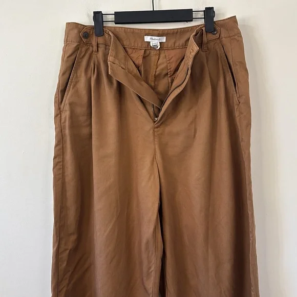 Madewell The Harlow Wide-Leg Pant Acorn Size 12 - Picture 7 of 12